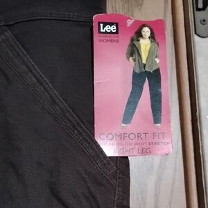 Lee Womens Straight Leg Jeans. Size 20W  in Dark Brown